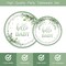 96 Pcs Sage Green Baby Shower Plates and Napkins (Sage Green)